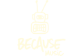 logo because music png beige